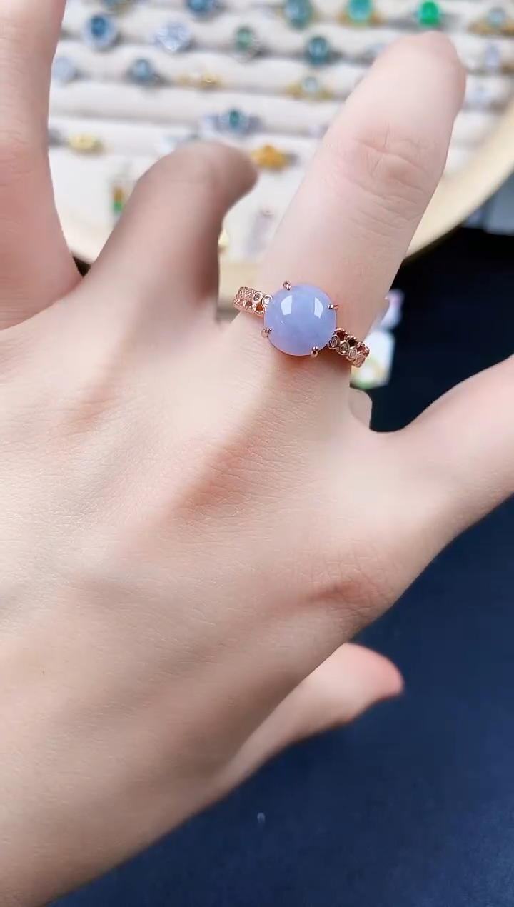 翡翠银S925镶嵌戒指654646