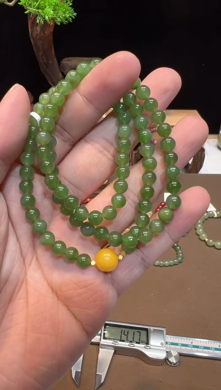 【闪购商品】和田玉手饰18K金镶嵌手饰@@A4235