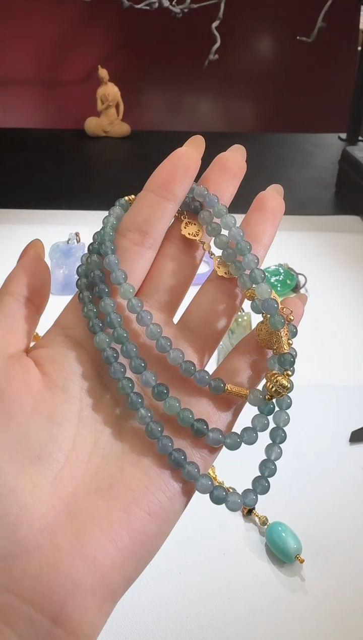 【闪购商品】翡翠颈饰未镶嵌【鑫鑫】银珠小于0.5