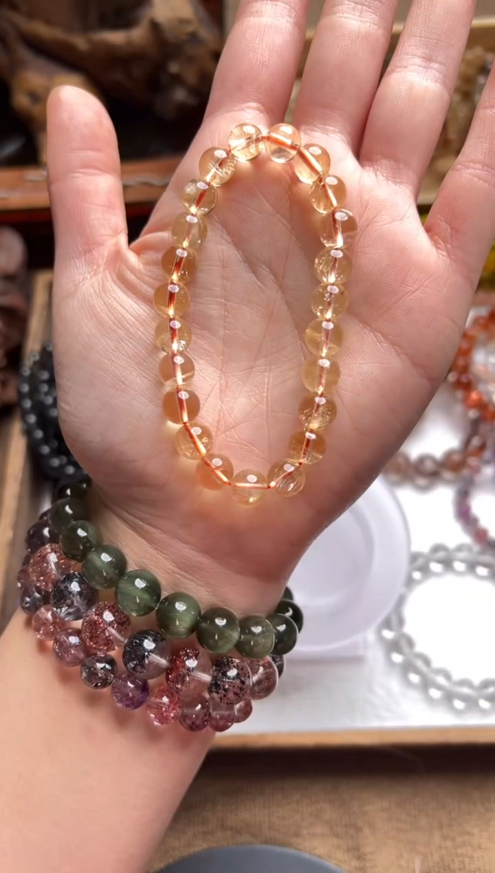 【闪购商品】黄晶手串未镶嵌黄水晶