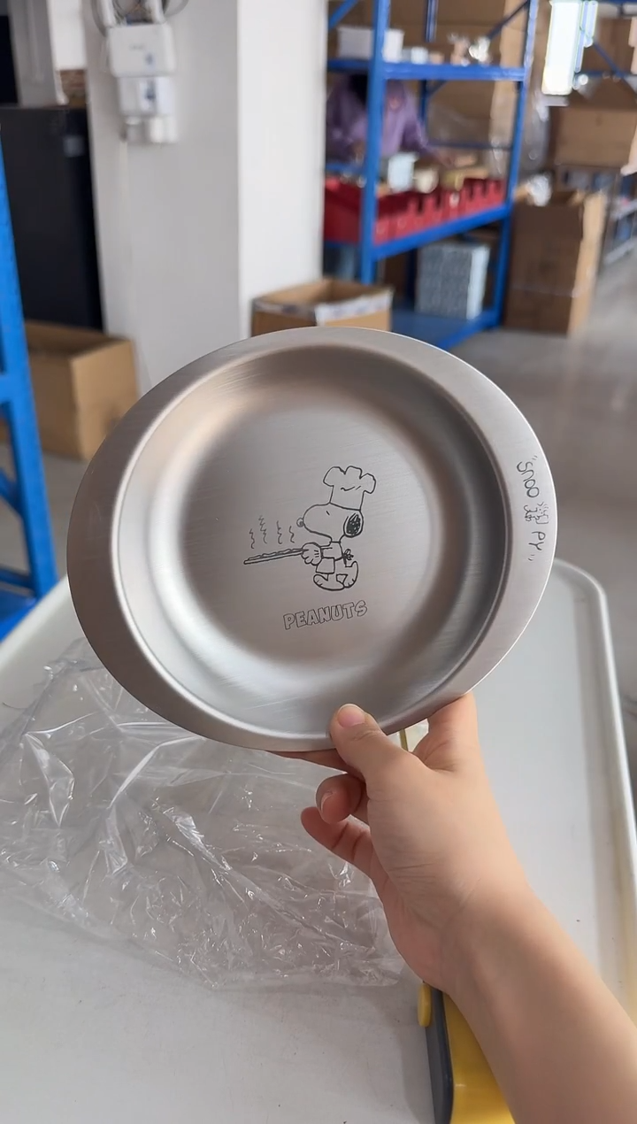 瓷片304不锈钢小盘厨师款