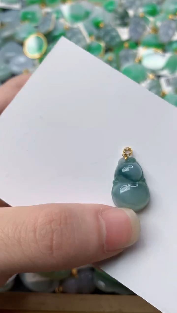 【闪购商品】翡翠颈饰18K金镶嵌53.........