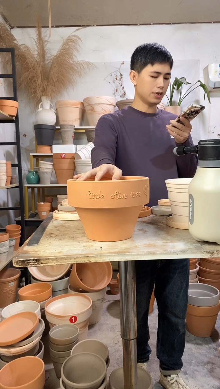 23*17红陶矮盆 1盆无托