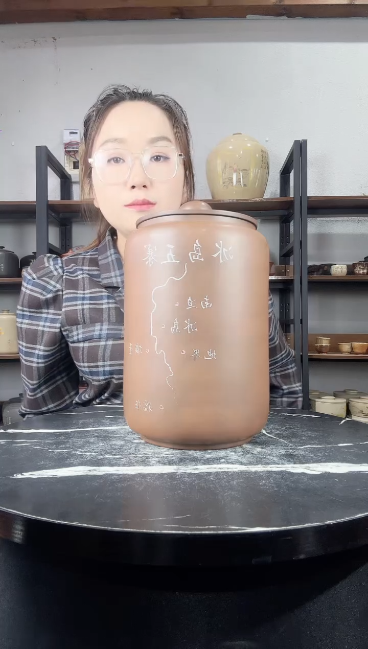 【闪购商品】罐微瑕精磨彩填醒茶罐