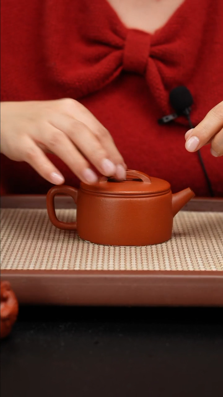 【闪购商品】紫砂茶壶全手工黄龙山朱泥汉瓦170