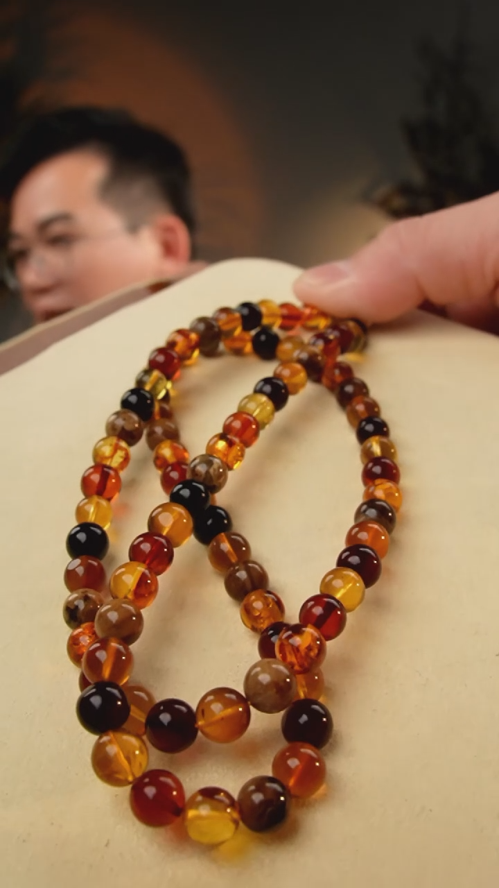 【闪购商品】琥珀颈饰未镶嵌7+多宝妈妈链60cm