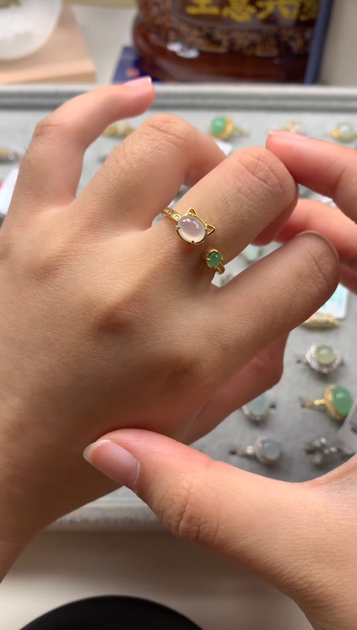 银S925镶嵌戒指翡翠20