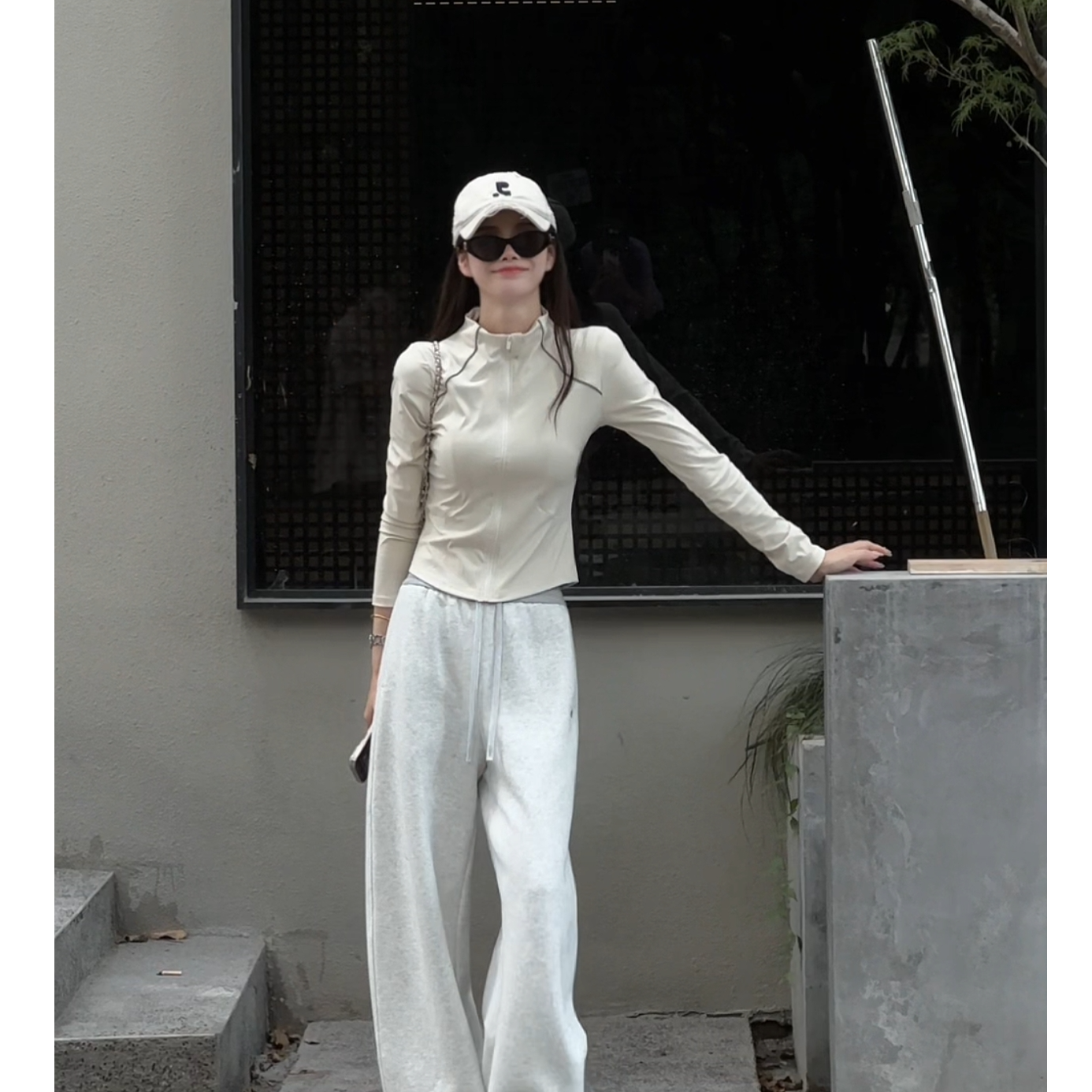 Beaunasloe运动外套女春秋修身防晒速干衣显瘦运动长袖瑜伽服上衣
