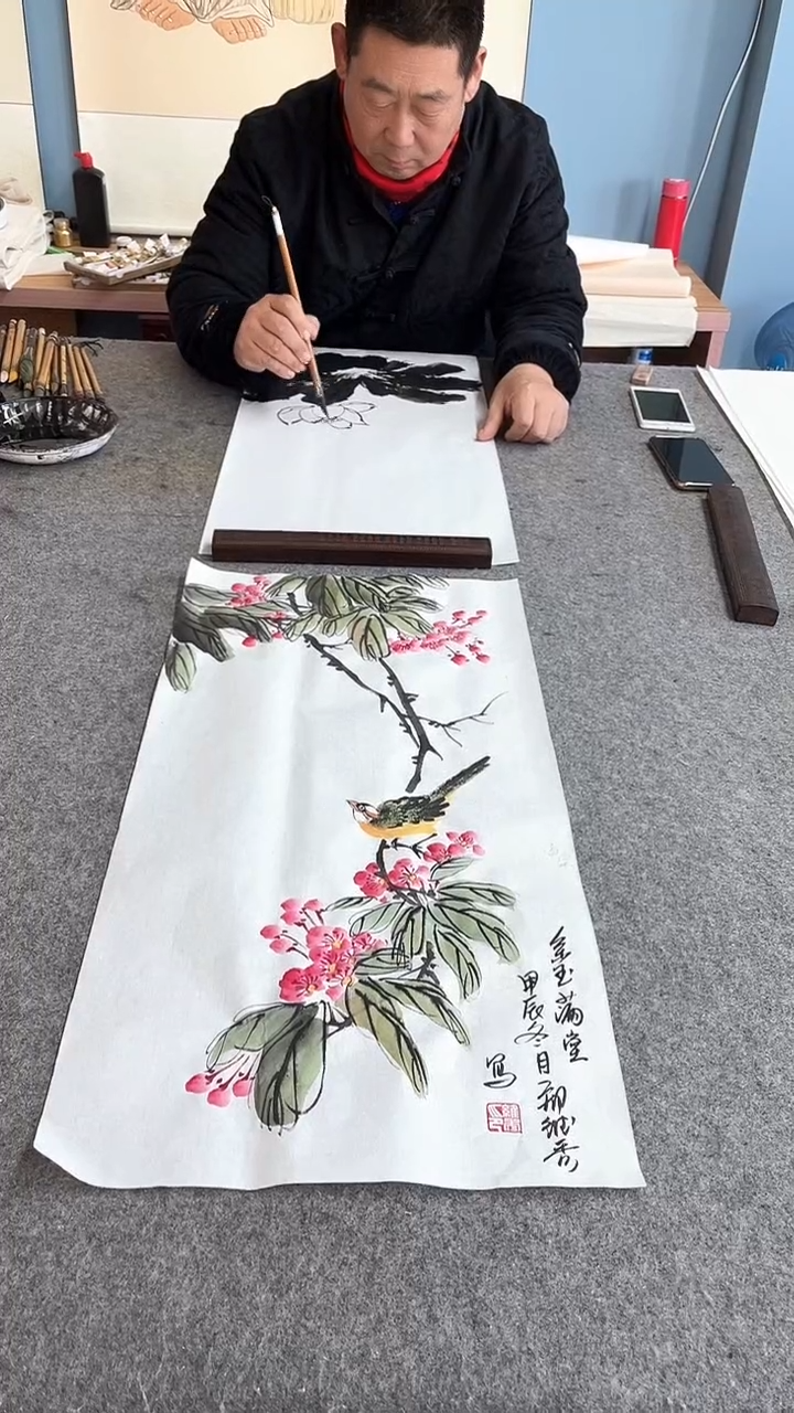 【闪购商品】国画小写意花鸟、手绘
