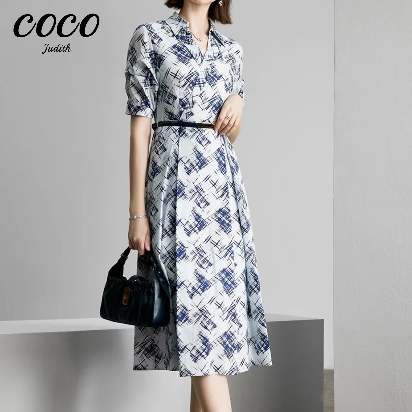 【RG6897】2025新款夏季时尚气质日常百搭显瘦减龄连衣裙