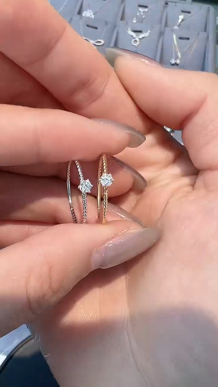 【闪购商品】钻石戒指/指环18K金镶嵌多样性发一