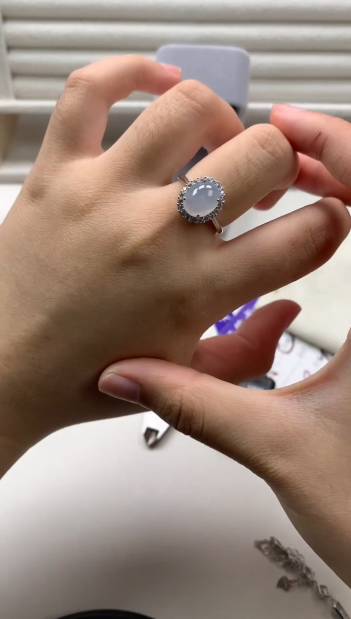 银S925镶嵌戒指翡翠20