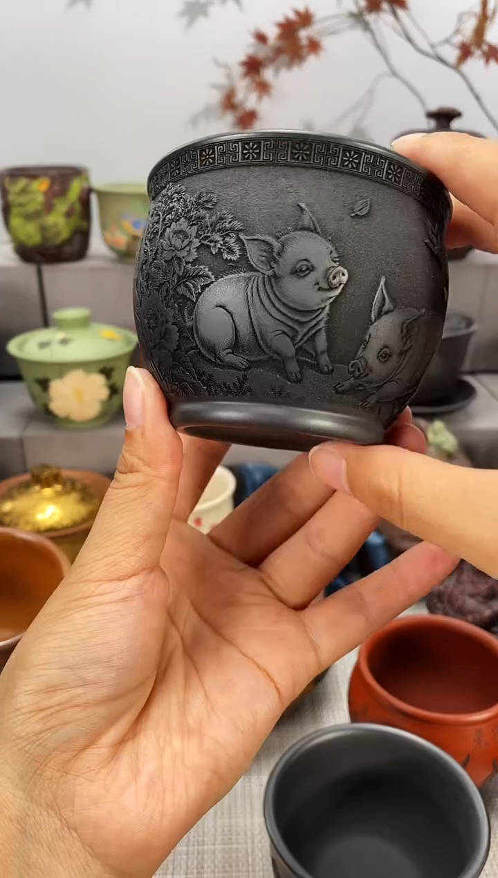 茶壶紫砂原矿紫砂主人杯