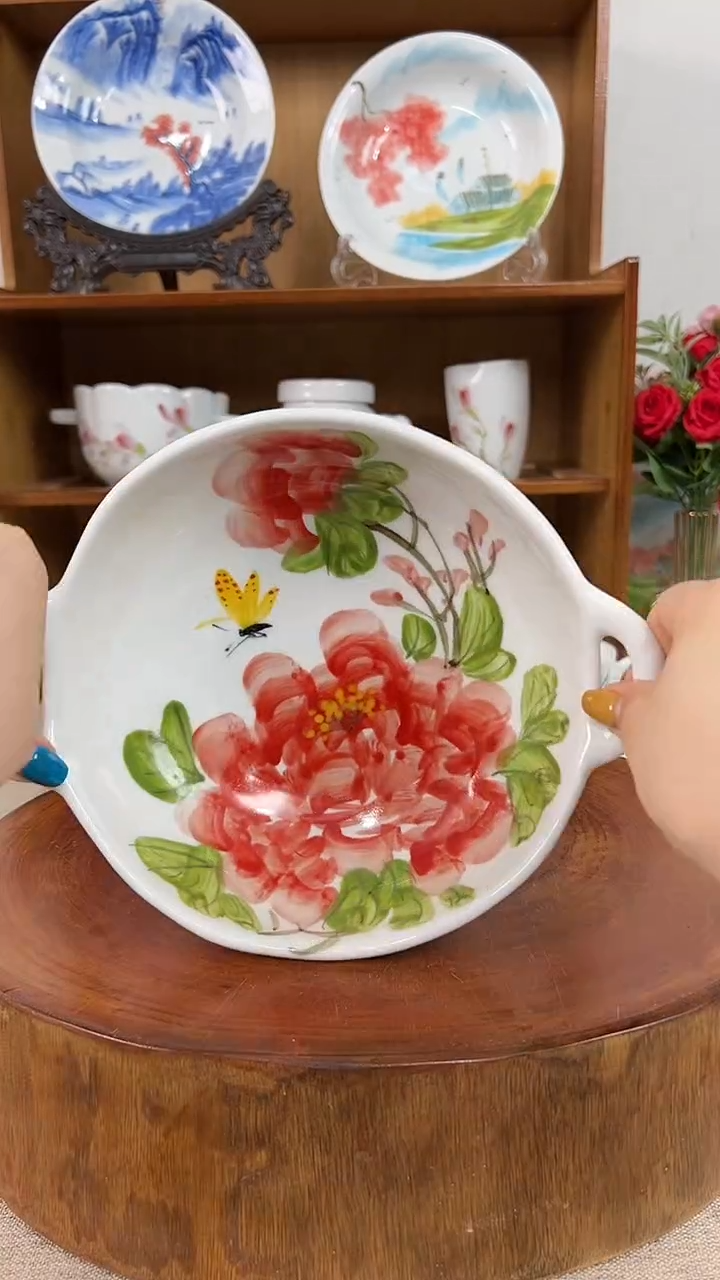 摆件景德镇手工手绘陶瓷餐具