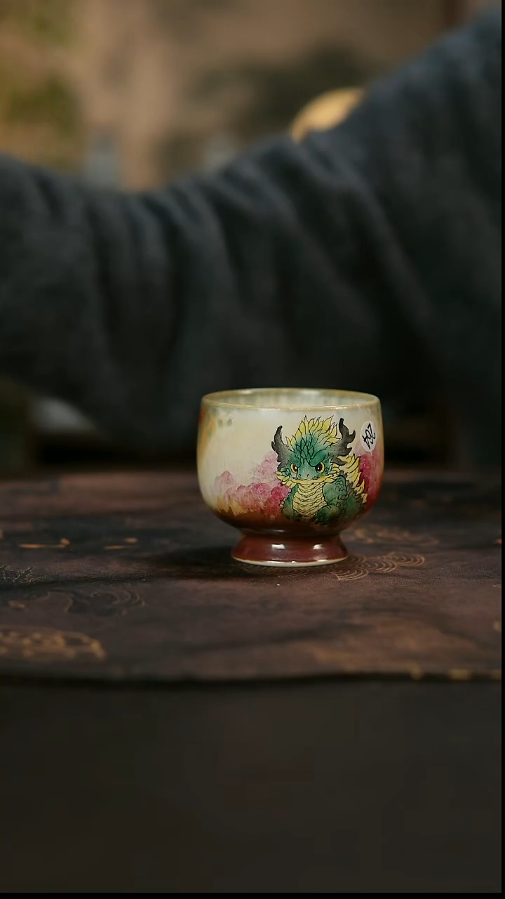 鱼*景德镇陶瓷杯碗柴烧多人