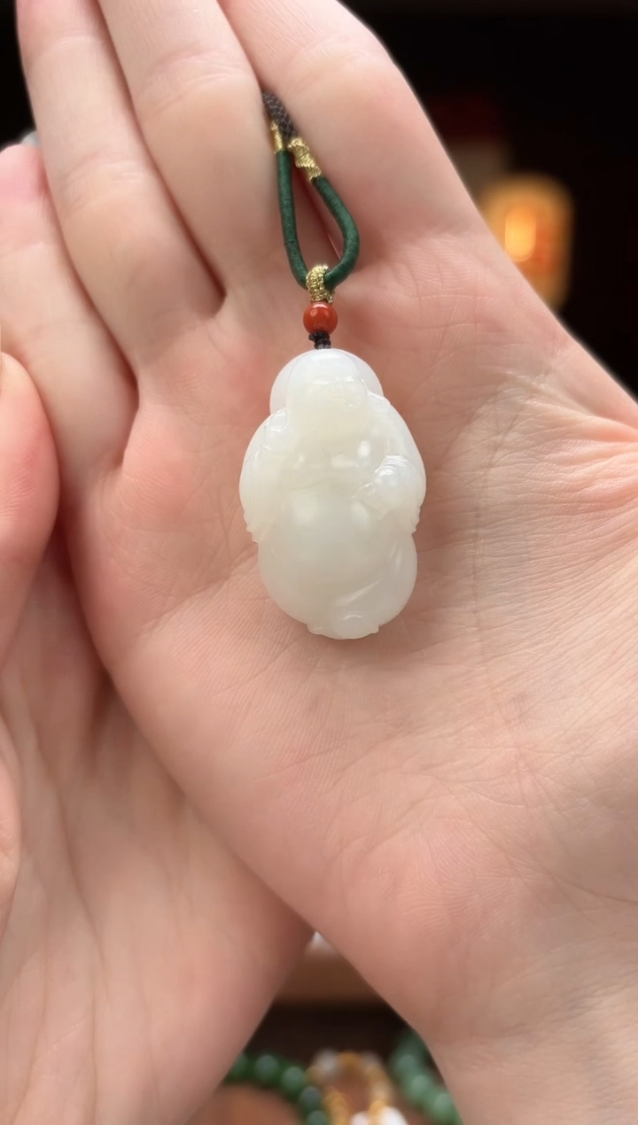 【闪购商品】和田玉1202弥勒佛G001未镶嵌-