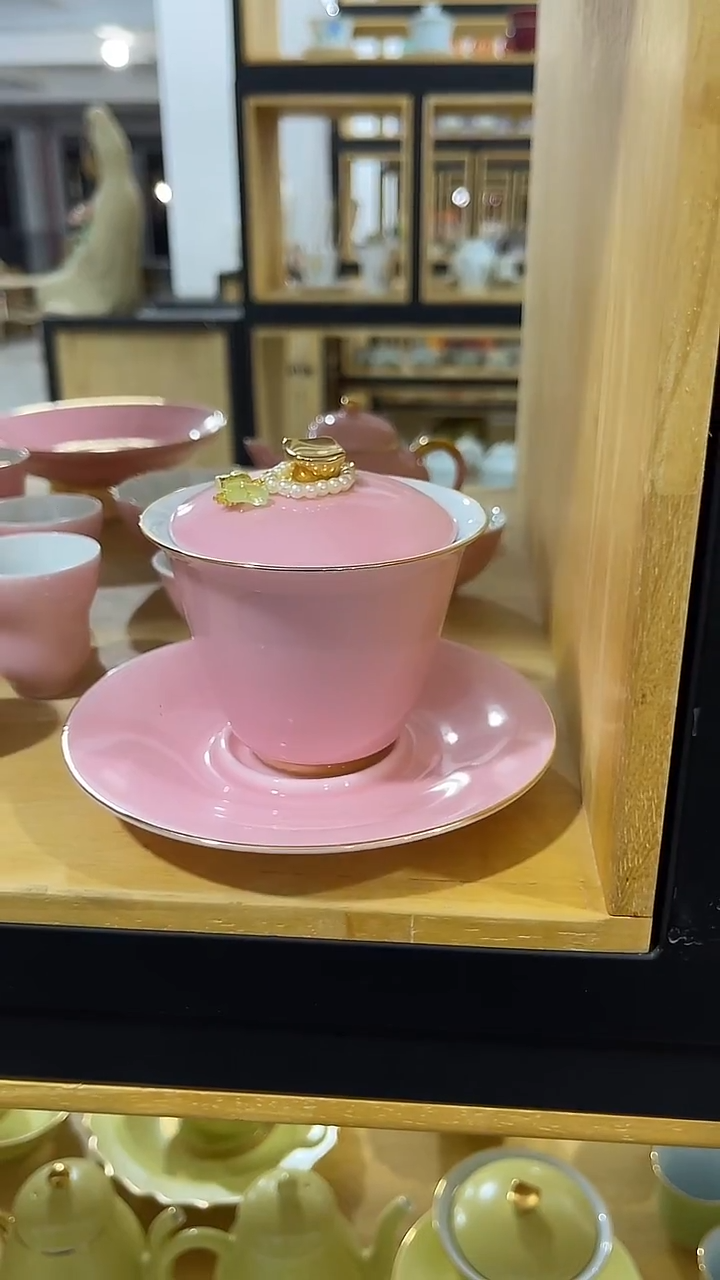 粉色高盖碗三才，冲单福利