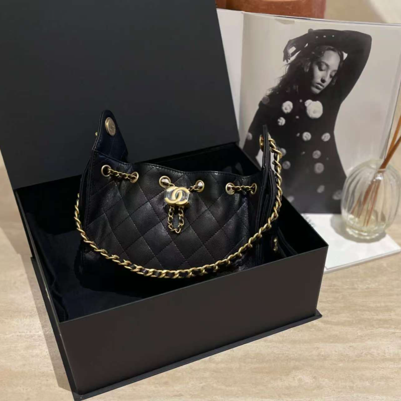 未使用 Chanel/香奈儿 26C黑金牛25bag mini/64726442/代卖服务/