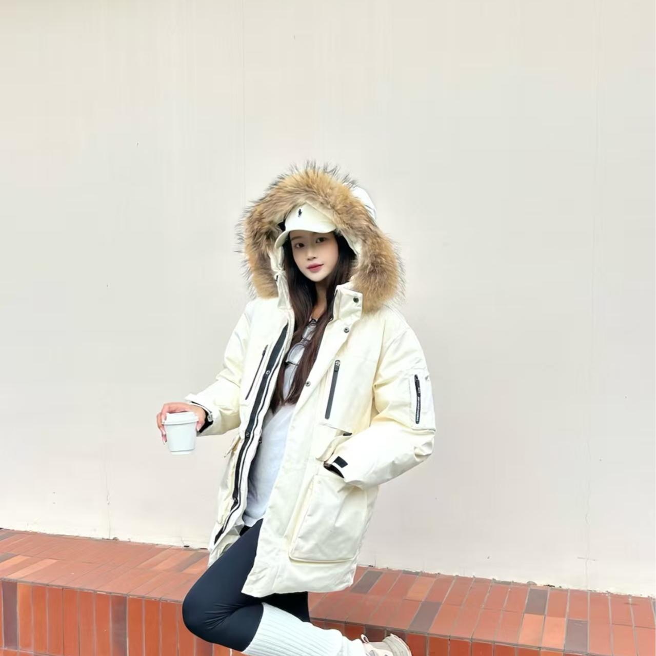 麻辣拌/无标/90/鸭国标极寒服穿到-30度张零贺同款3k品质