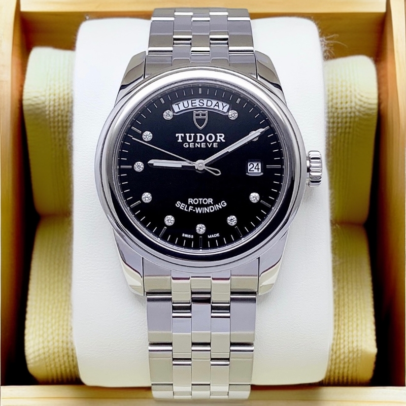 99新 TUDOR/帝舵 帝舵骏珏56000/39/男表经典黑盘带钻