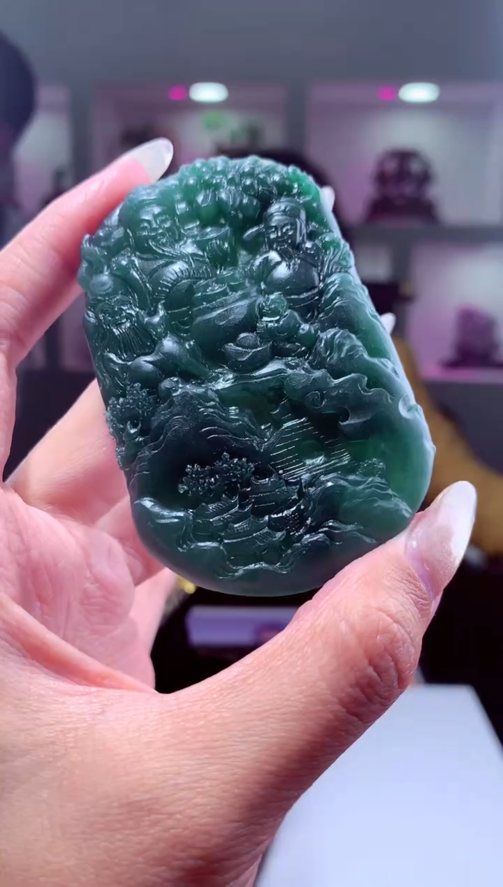 【闪购商品】定制翡翠未镶嵌挂件发货（拍一发一）