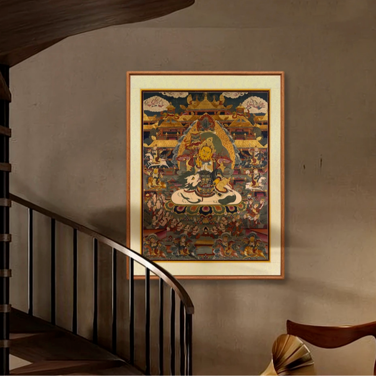 《八方财神》现代餐厅客厅装饰画