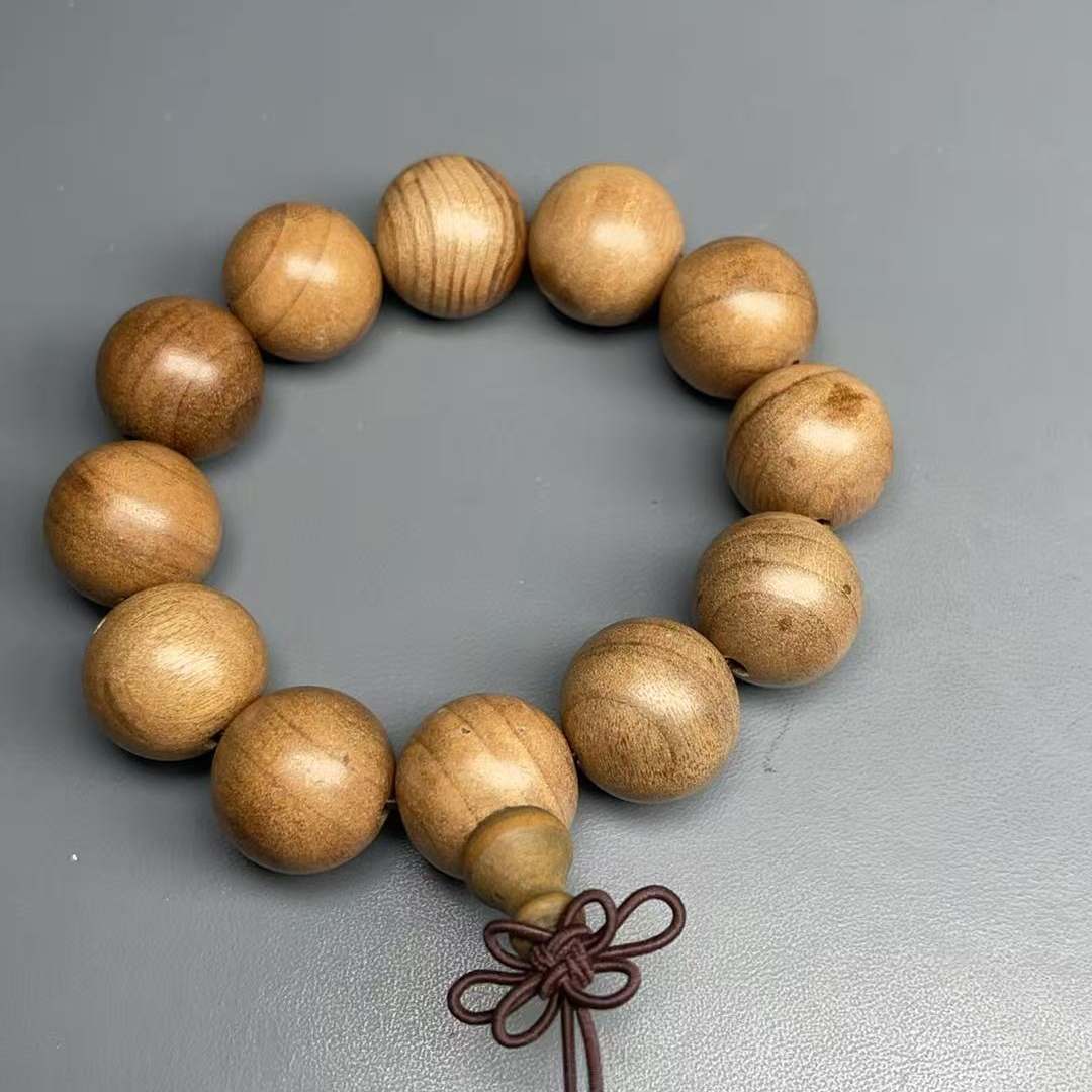 檀木圆珠单圈手串
