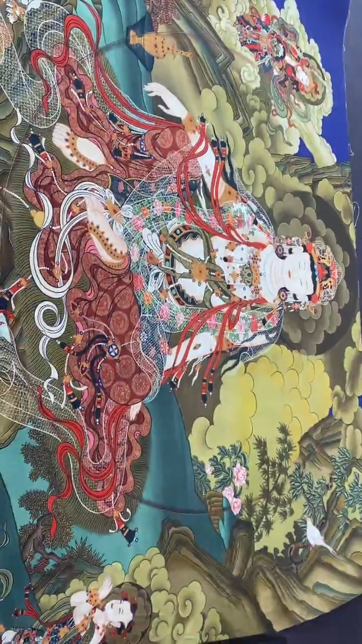 卷轴画王姬藏传唐卡艺术品