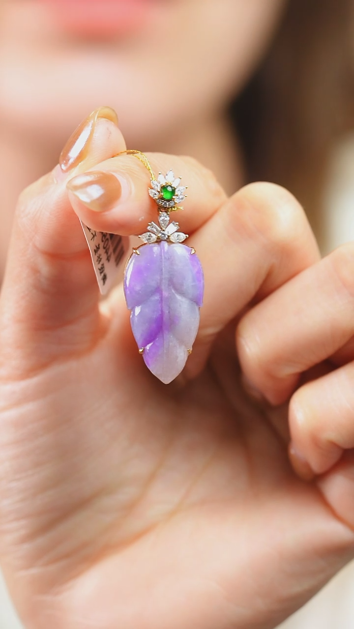 苏纪石（舒俱来）18K金镶嵌吊坠(不含链)25