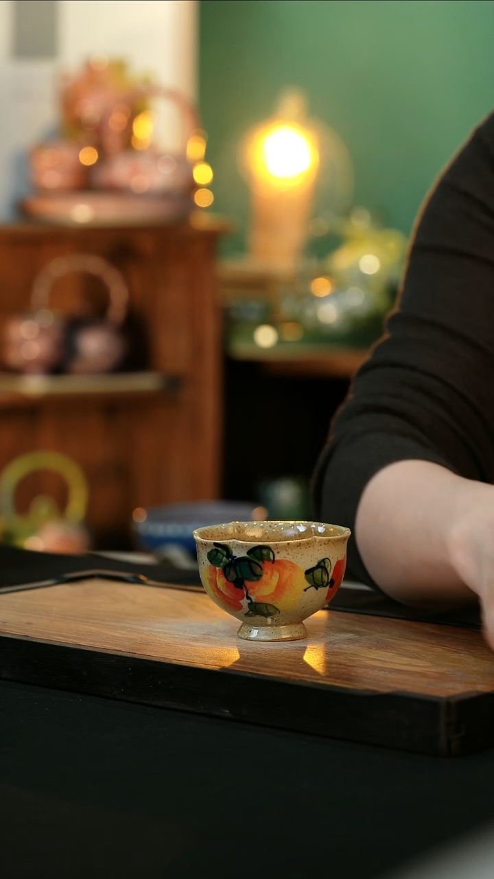 【闪购商品】杯手绘心瓷陶瓷浮力