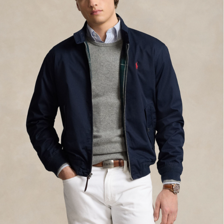 未使用 Ralph Lauren/拉夫劳伦 哈灵顿立领夹克外套 710923261