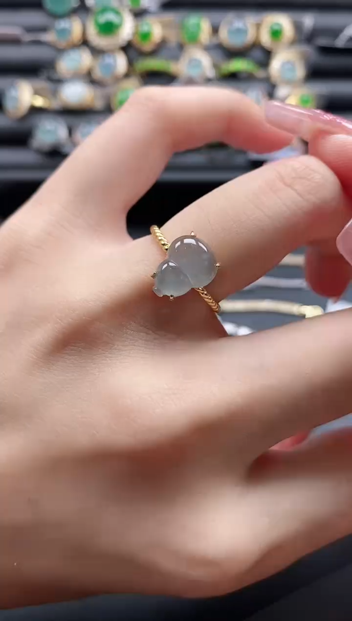 【闪购商品】翡翠戒指银S925镶嵌1111