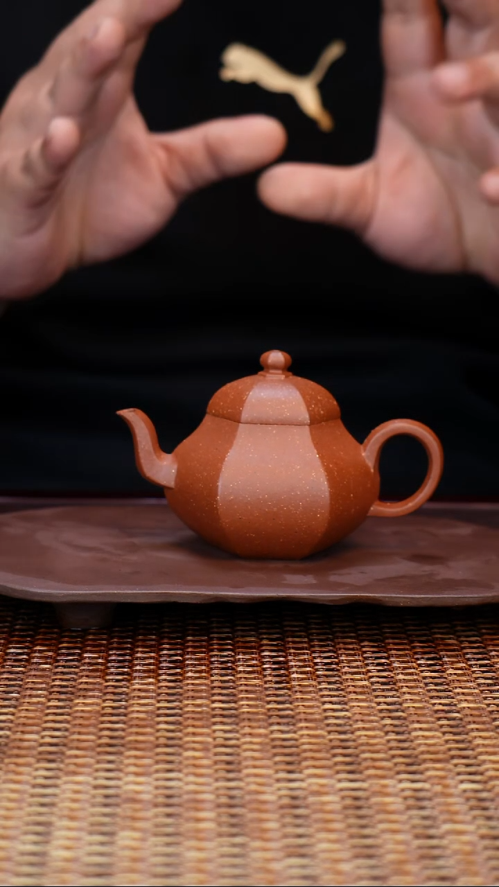 茶壶紫砂汀禾紫砂全手工《六方梨形》