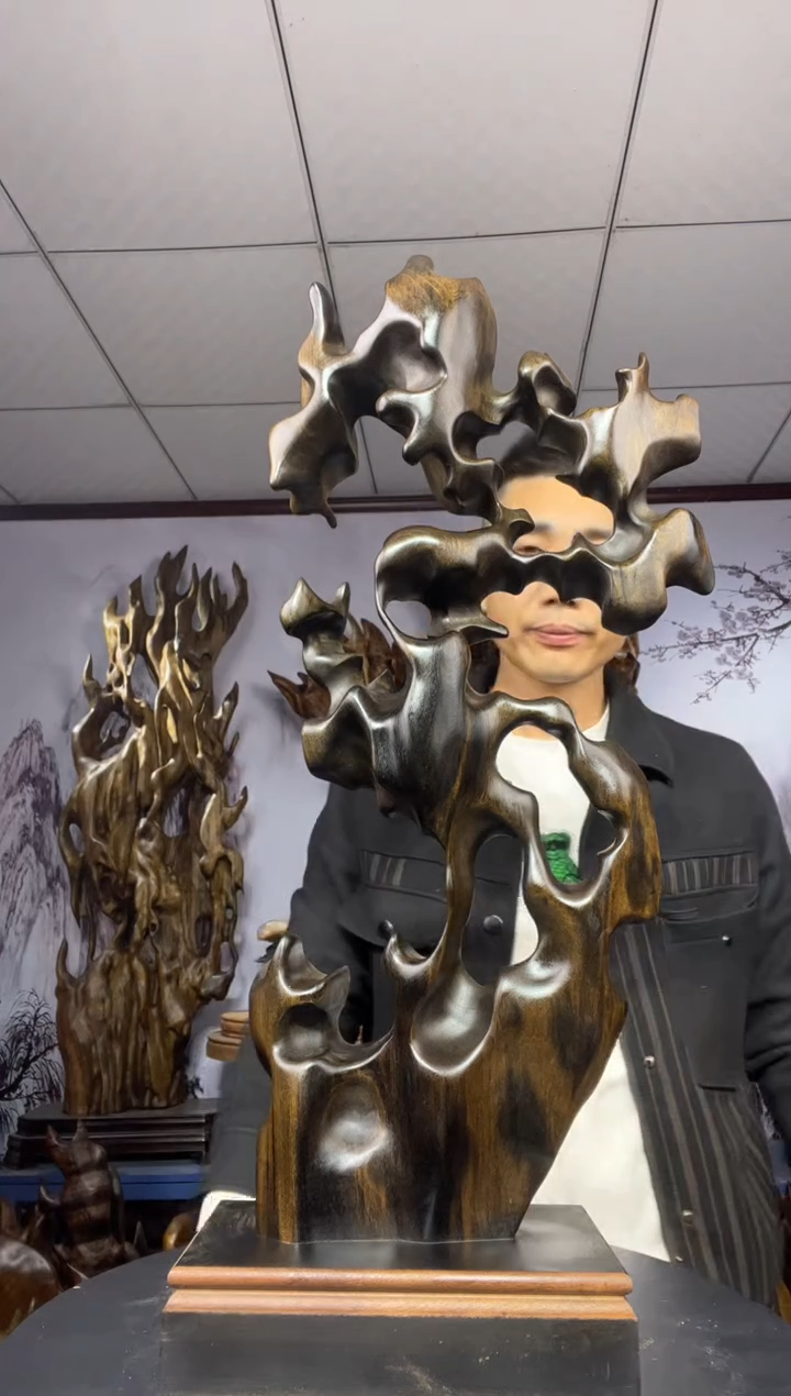 金丝楠木雕款用****3金丝楠木工艺品摆件