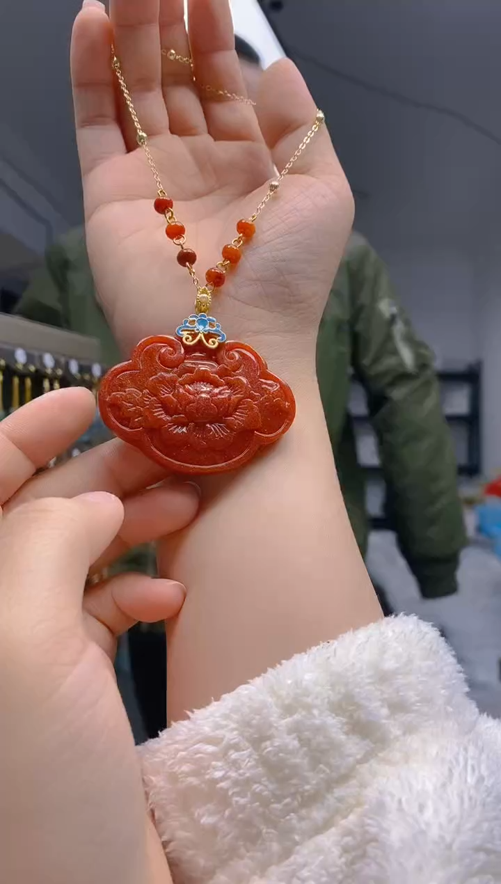 【闪购商品】翡翠耳饰合金157翡翠锁骨链