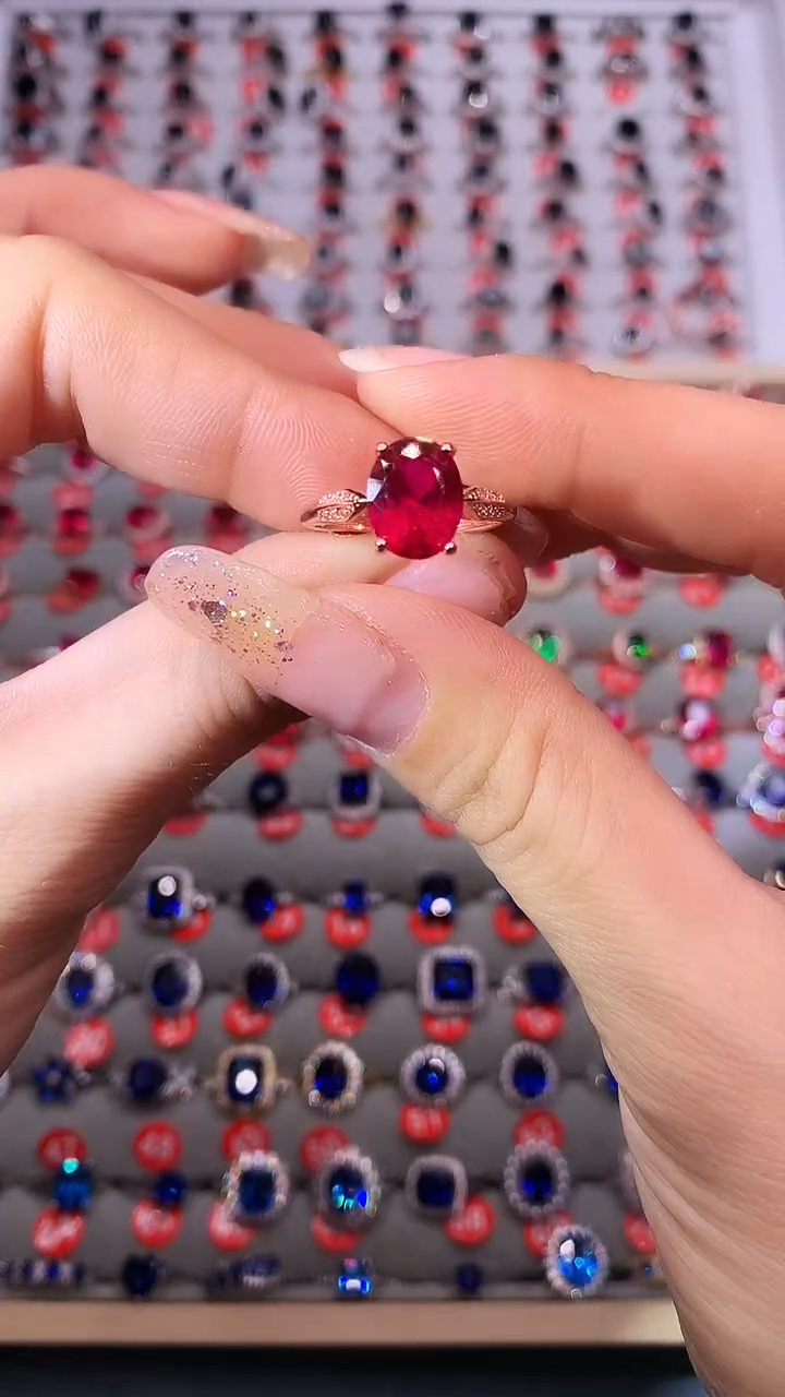 【闪购商品】红宝石戒指银S925镶嵌111111