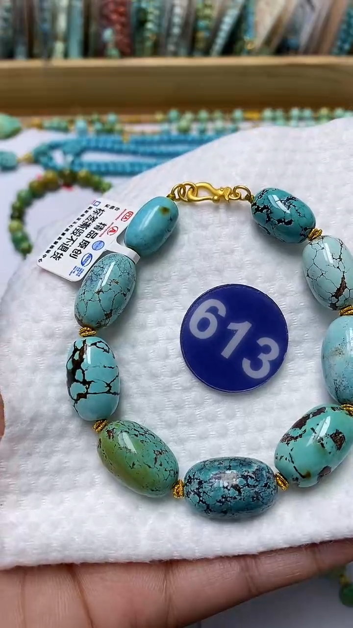 【闪购商品】绿松石手链银S925镶嵌613