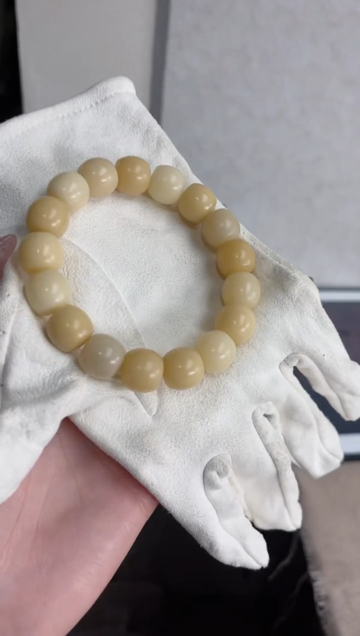 【闪购商品】菩提根/象牙果手串s96干磨酒桶13*14mm