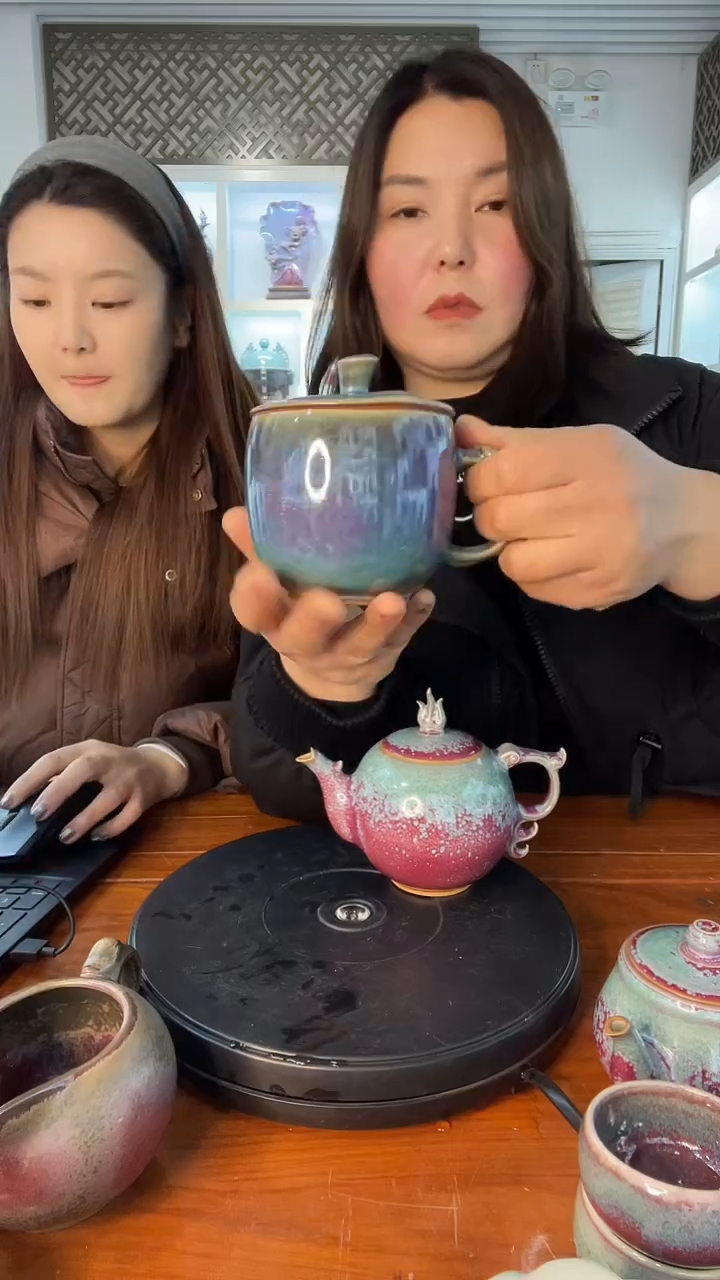 【闪购商品】摆件如意办公杯 土魂钧瓷