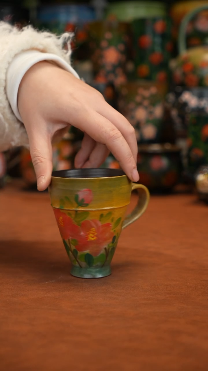 油画   釉下彩   杯子