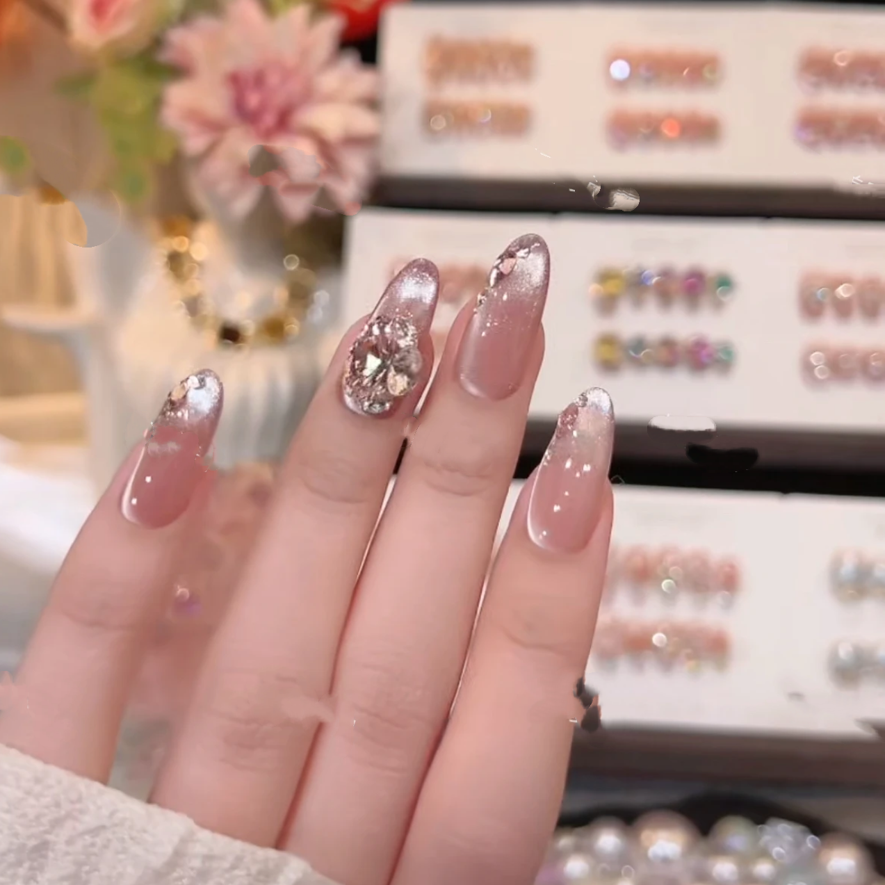 夏日紫调-手工美甲-可重复佩戴-掉钻包补-送工具包-现货