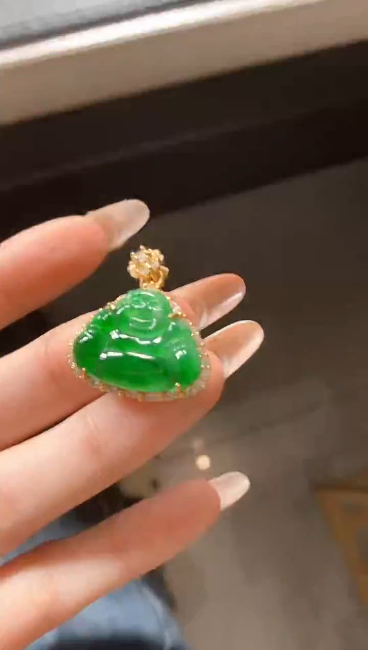 银S925镶嵌戒指翡翠51151