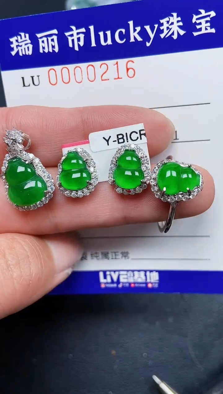 【闪购商品】翡翠颈饰银S925镶嵌0216