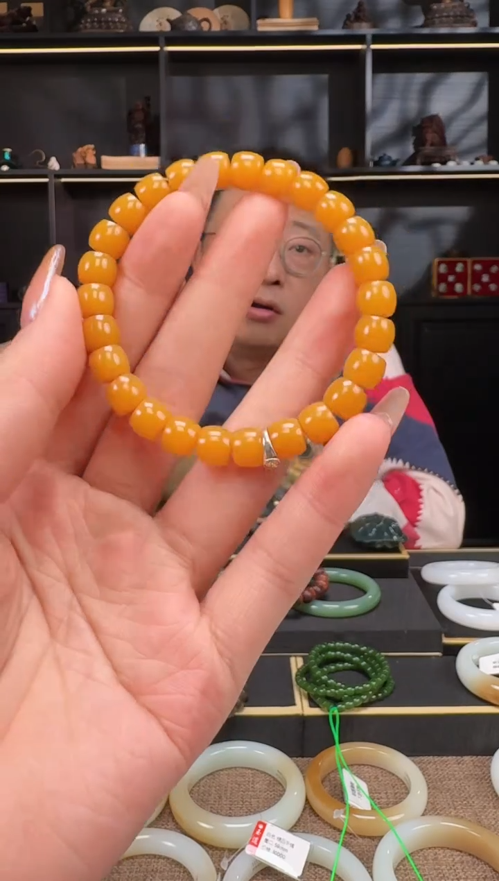 【闪购商品】石英质玉1未镶嵌8mm极致手串 多样性