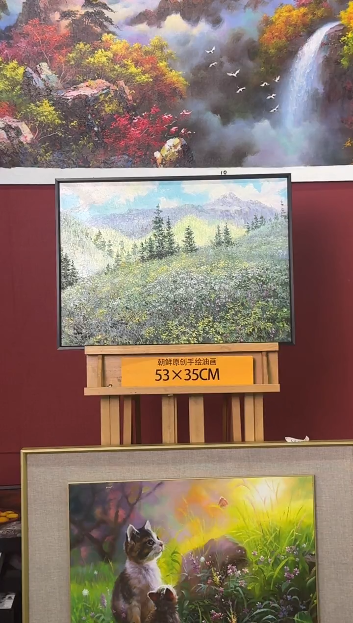 油画【173号】约53*35cm丨朝鲜原创纯手绘孤品油画丨顺丰包邮 