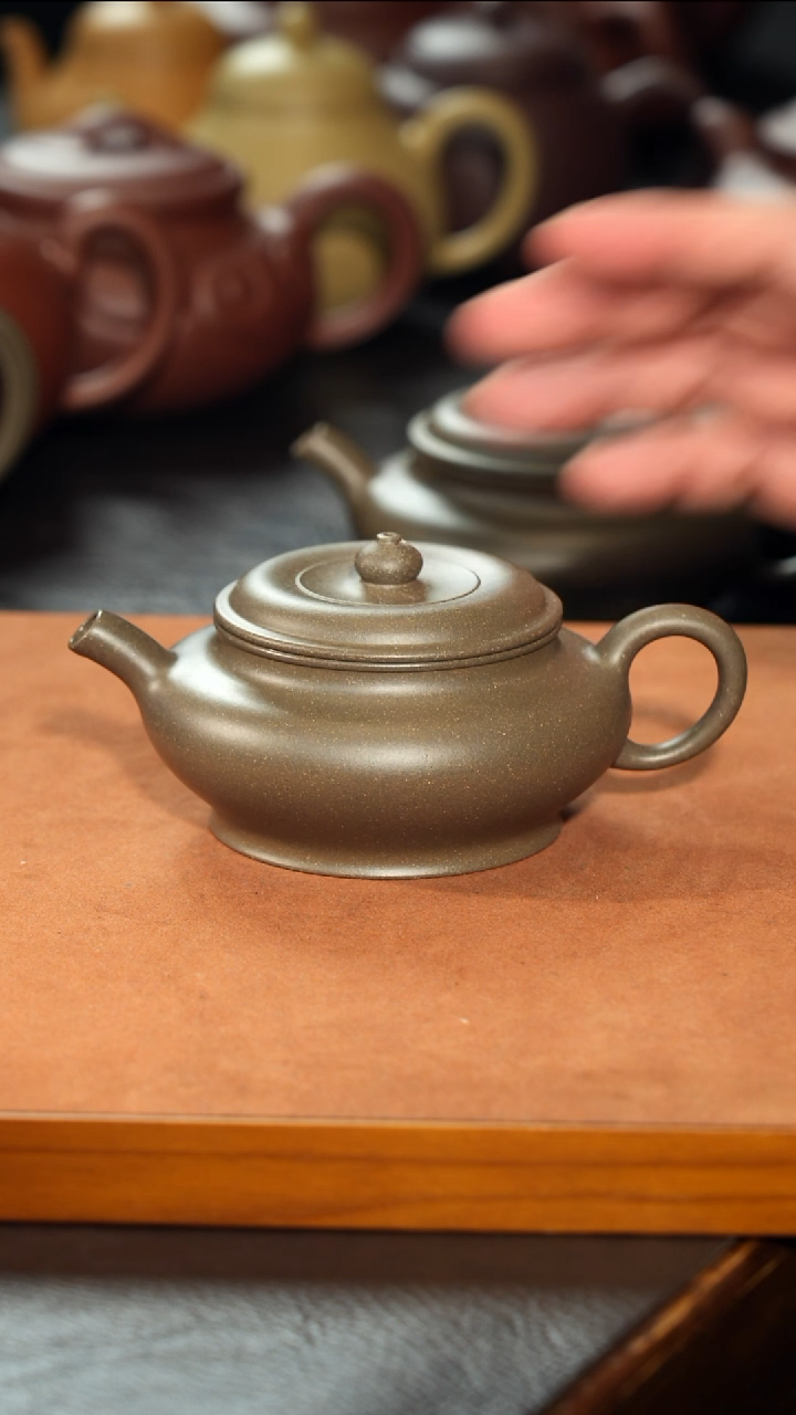 茶壶紫砂水*半手精工大蕴虚扁