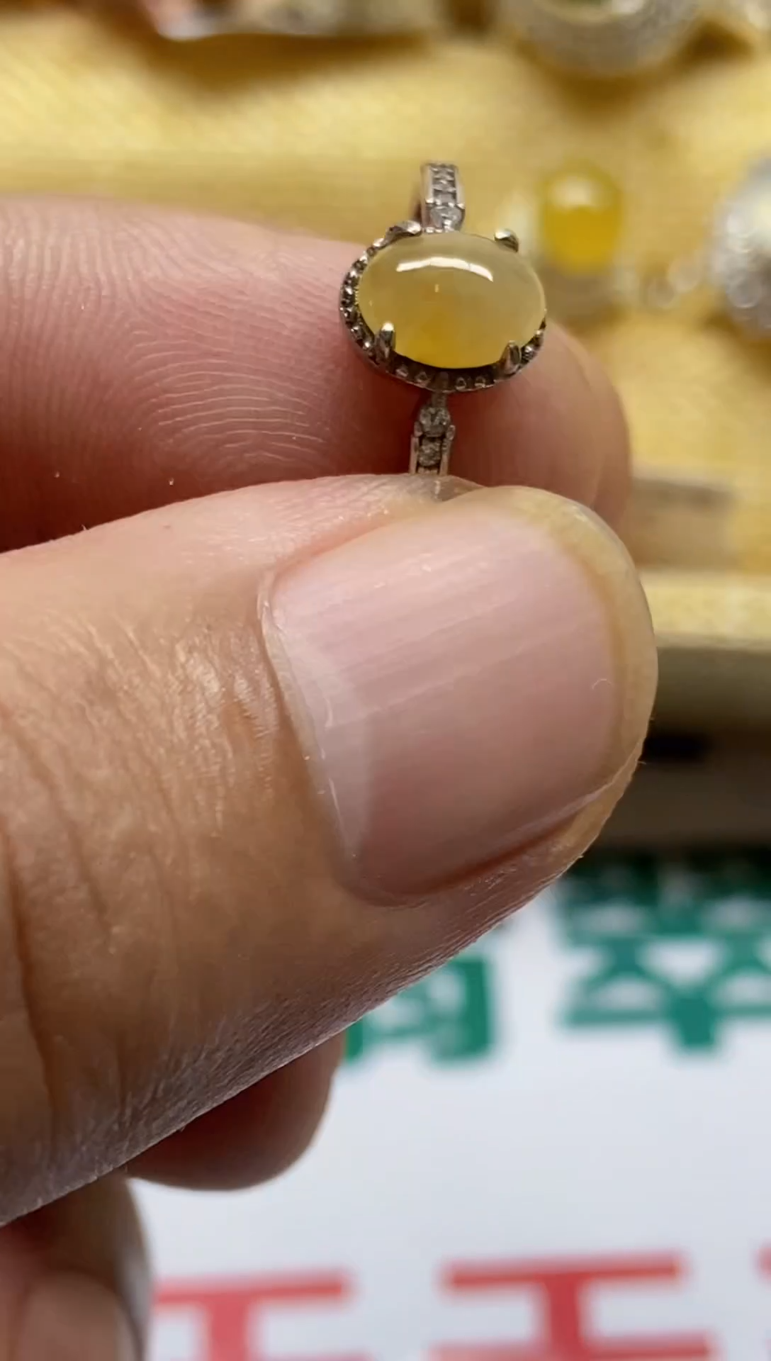 【闪购商品】翡翠戒指银S925镶嵌0000