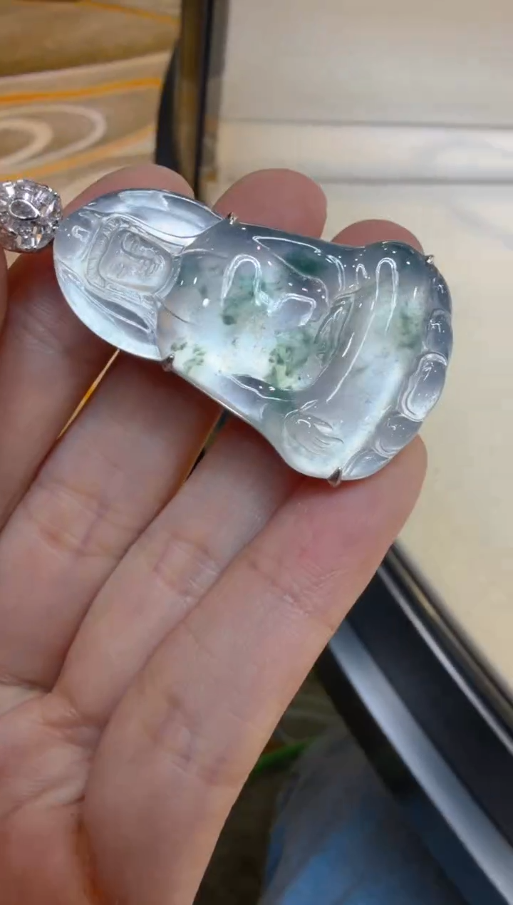 吊坠(不含链)18K金镶嵌翡翠多样性团购发一件