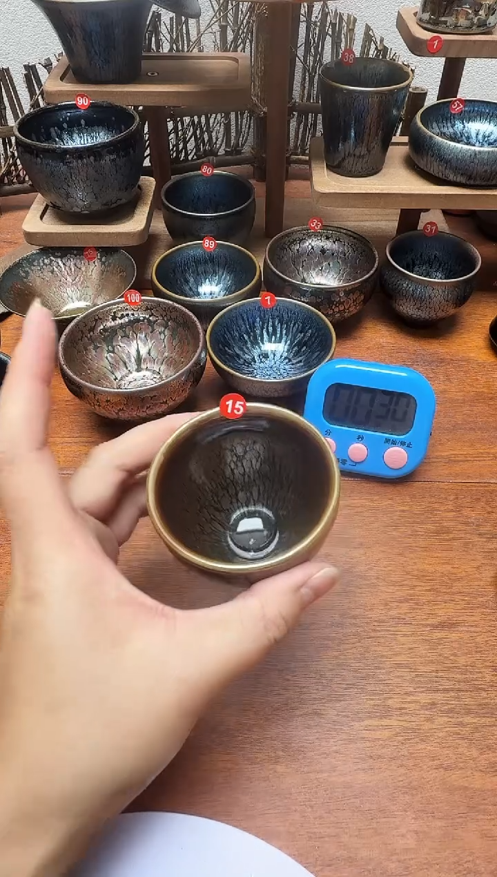 茶盏ღ****己15号建盏工匠茶器