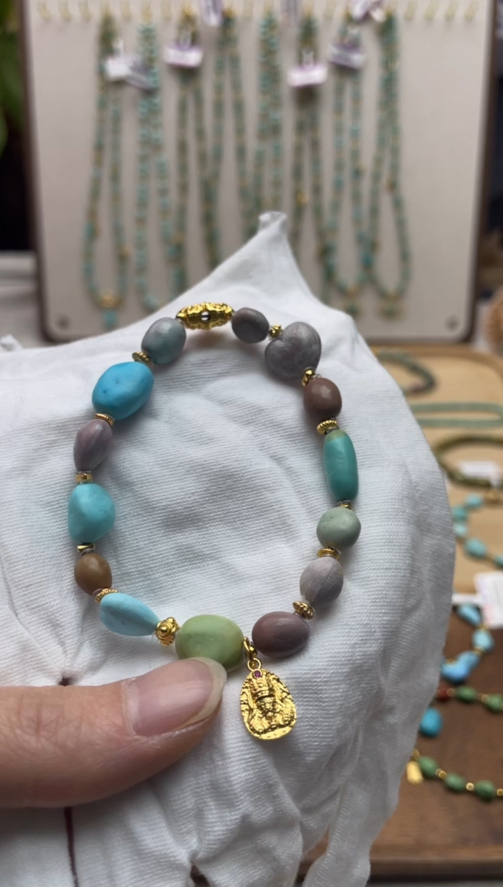 【闪购商品】绿松石手串银S925镶嵌126